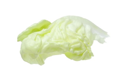 Fresh leaf of butter lettuce isolated on white
