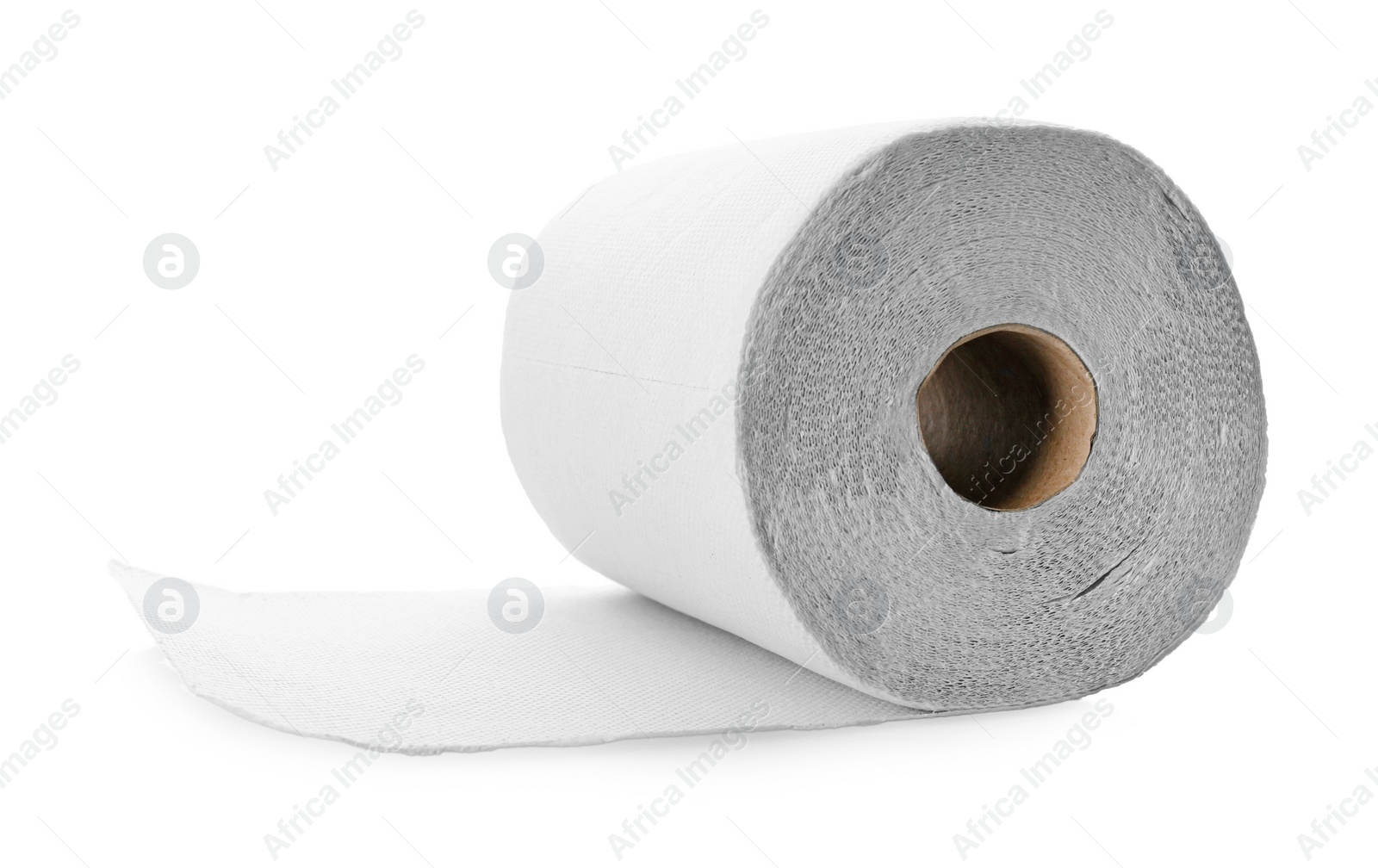 Photo of Roll of paper tissues isolated on white