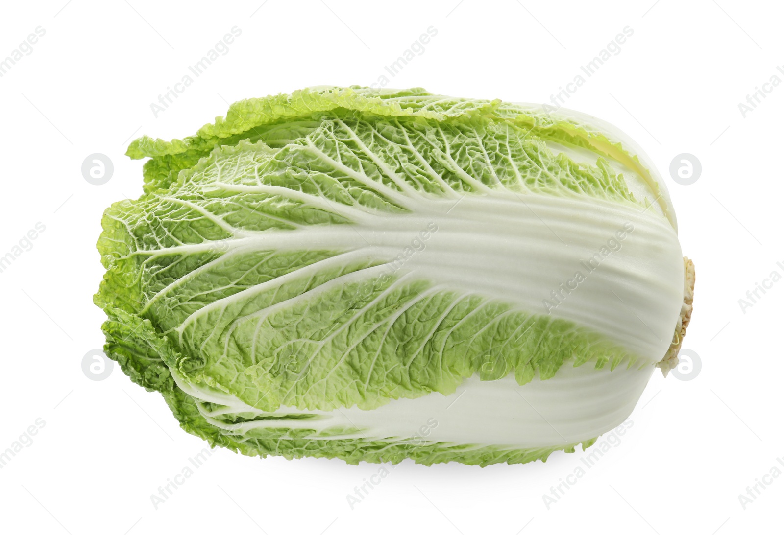 Photo of Fresh ripe Chinese cabbage isolated on white