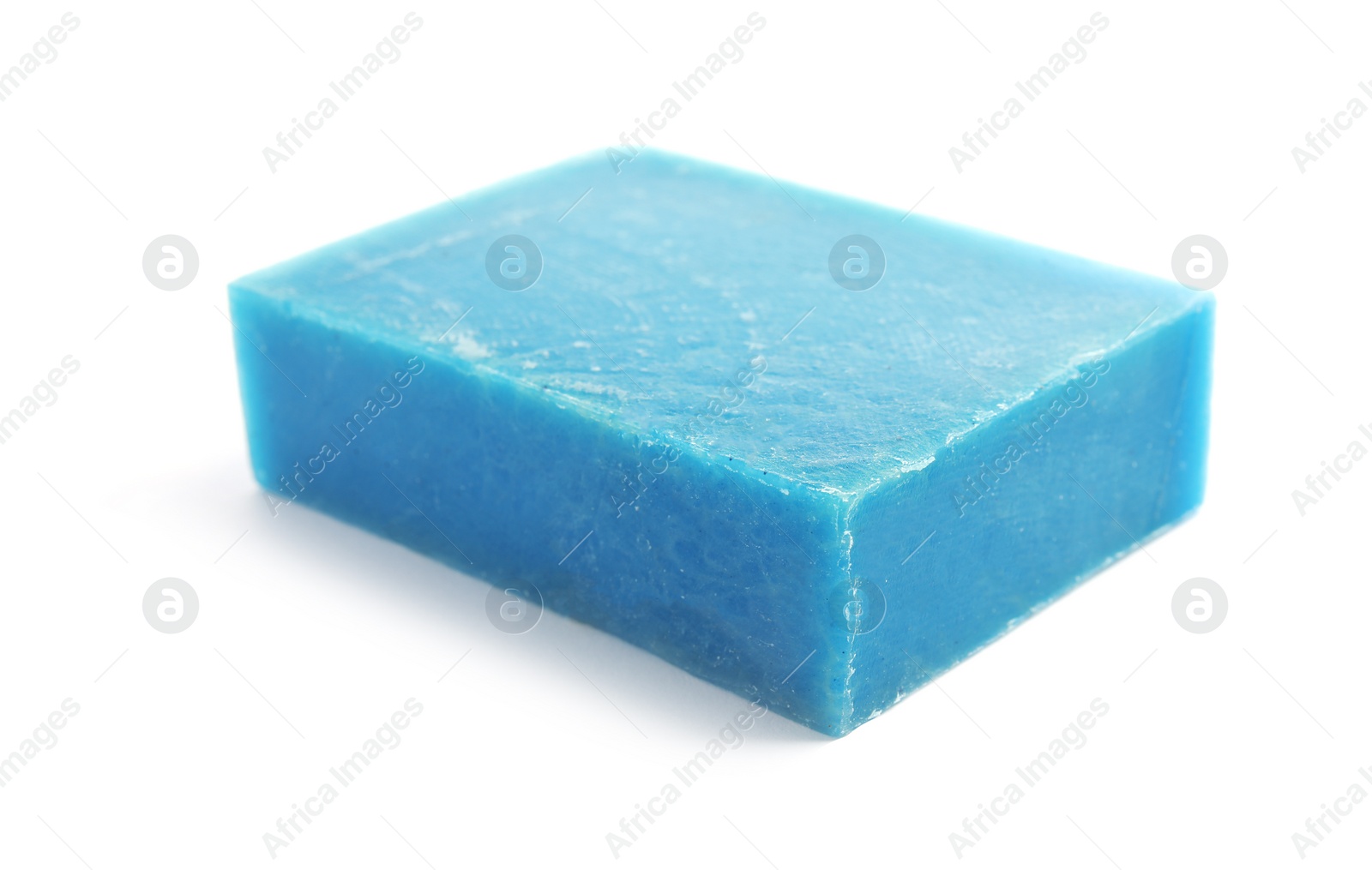Photo of Hand made soap bar on white background