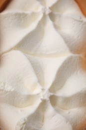 Photo of Delicious vanilla ice cream as background, closeup