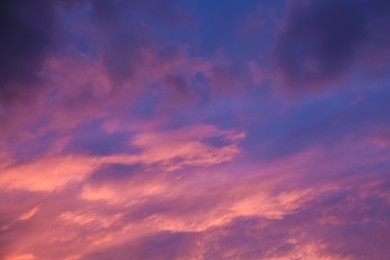 Photo of Picturesque view of beautiful sky with clouds on sunset
