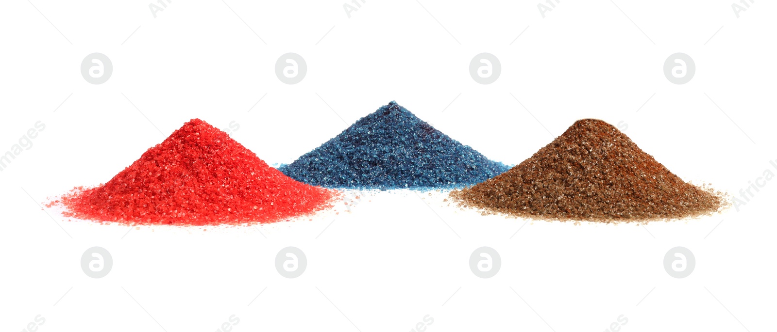 Photo of Many different food coloring on white background