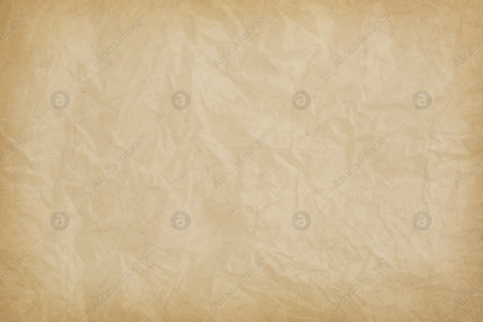 Image of Crumpled old paper as background. Texture of parchment