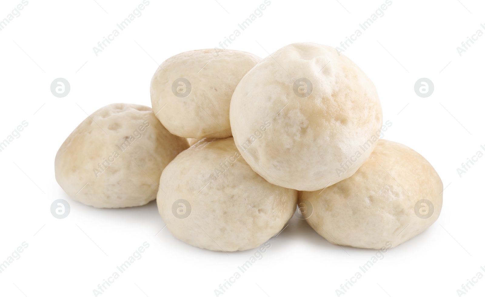 Photo of Delicious chinese steamed buns isolated on white