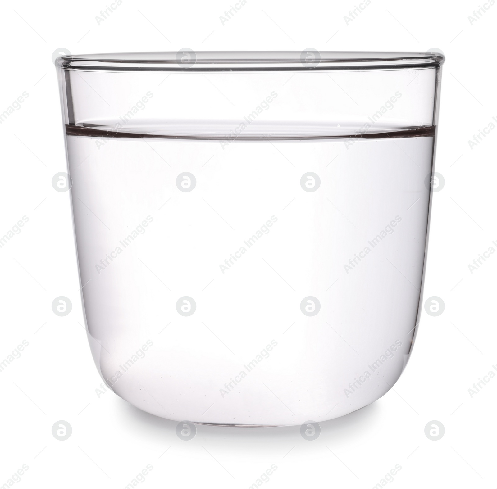 Photo of Glass of clean water isolated on white