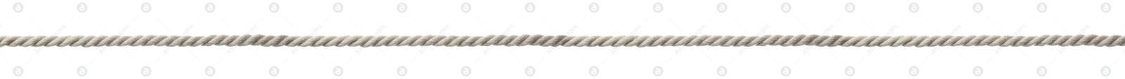 Image of Long durable cotton rope on white background