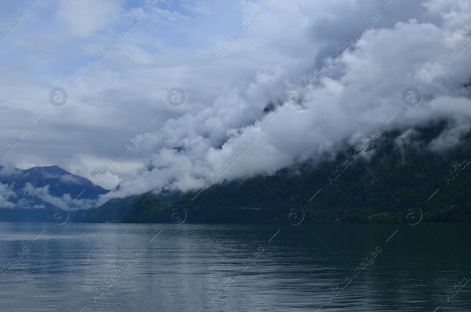 Photo of Picturesque view of beautiful river in mountains