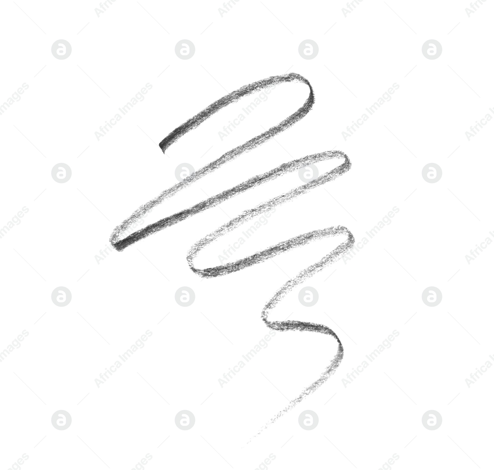 Photo of Hand drawn pencil scribble on white background, top view