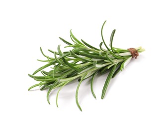 Photo of Bunch of fresh rosemary isolated on white