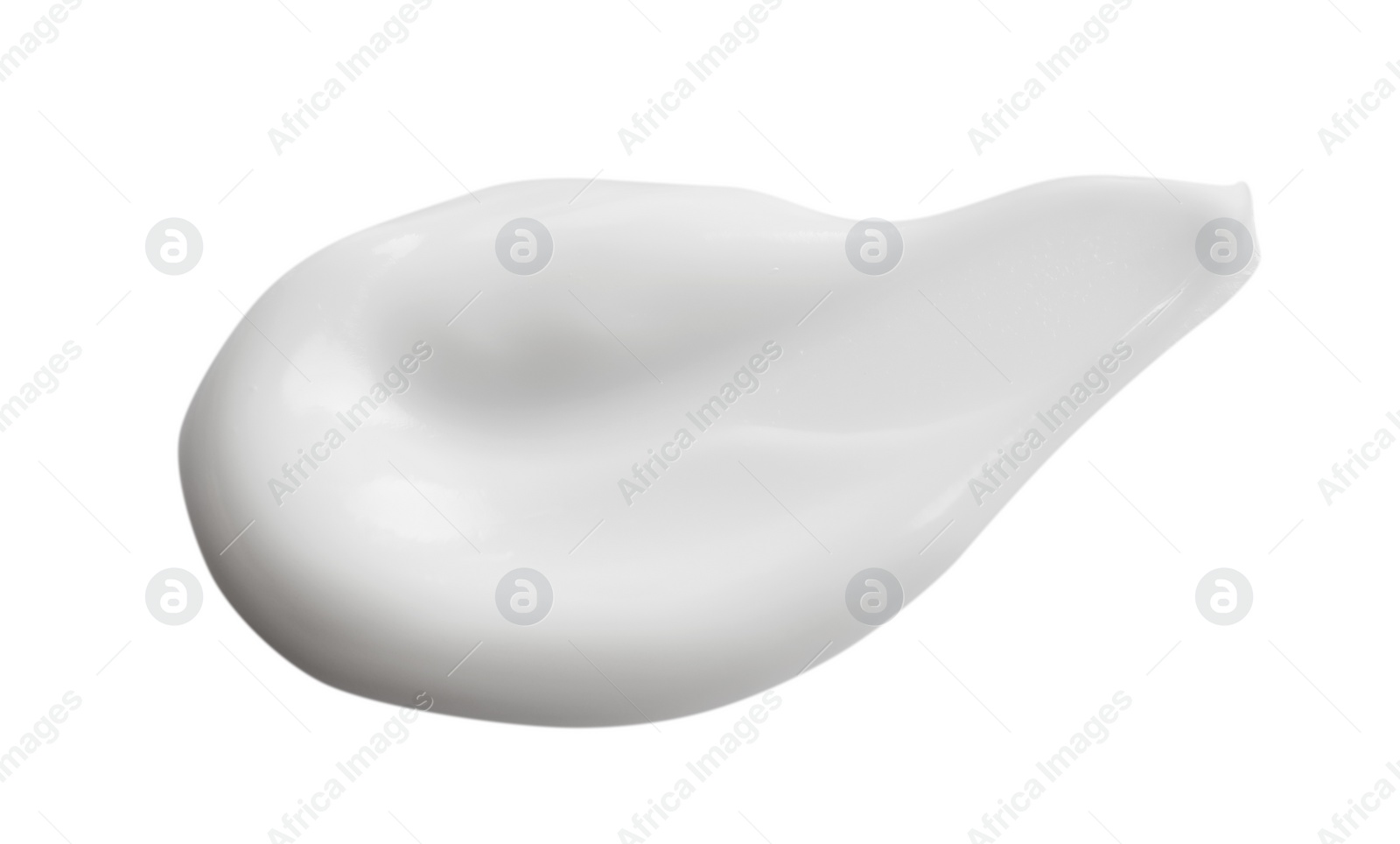 Photo of Sample of facial cream on white background