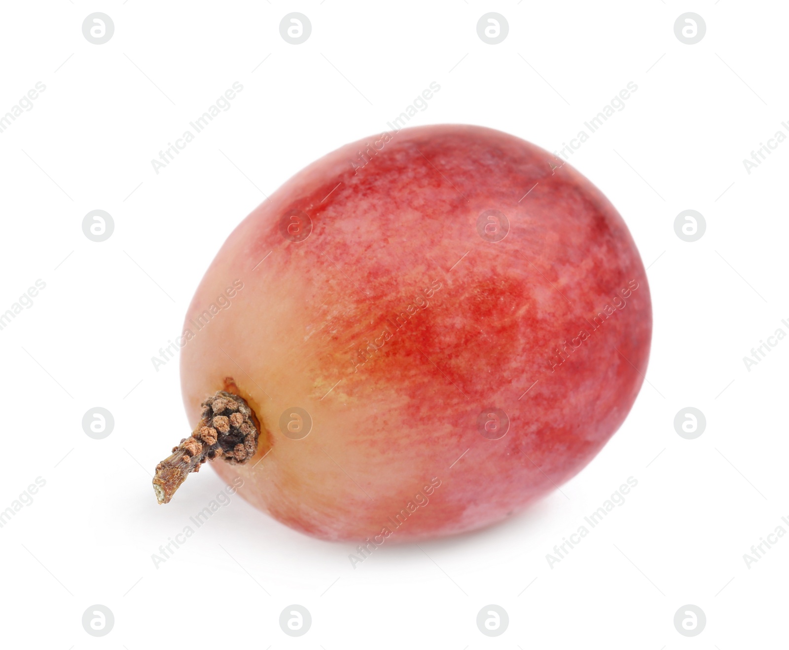 Photo of Delicious ripe red grape isolated on white