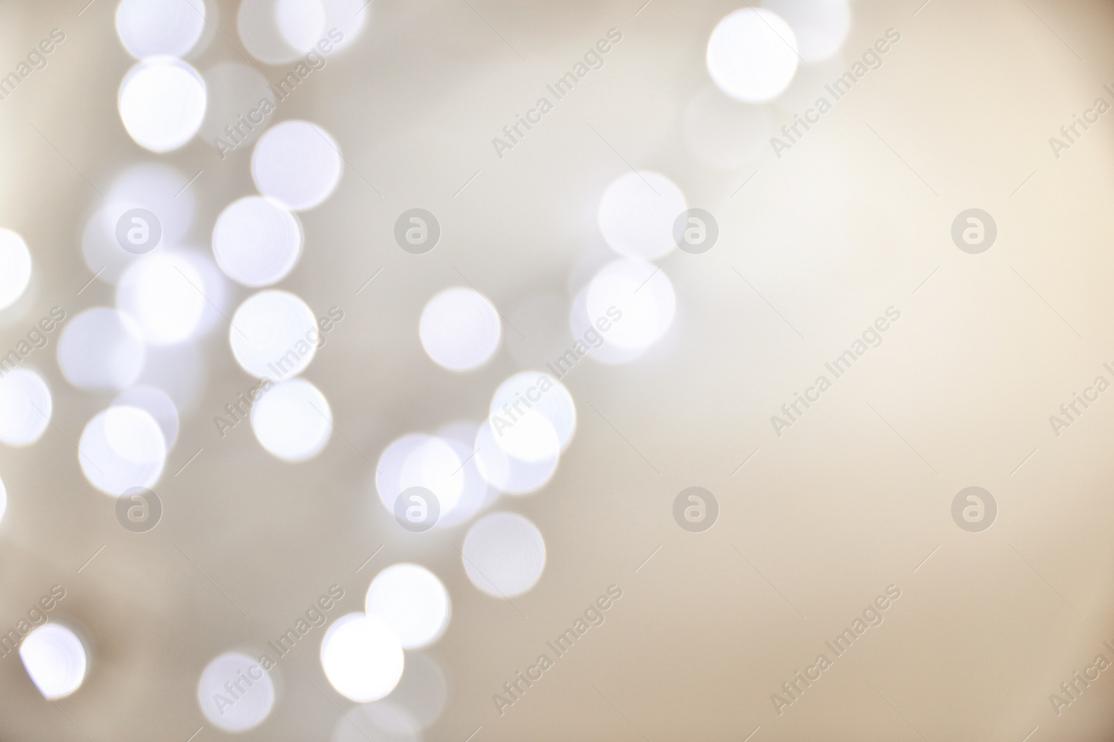 Photo of Blurred festive lights as background. Bokeh effect