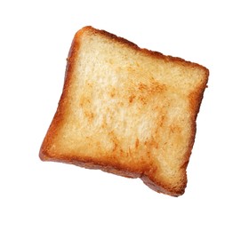 Photo of Piece of fresh toast bread isolated on white