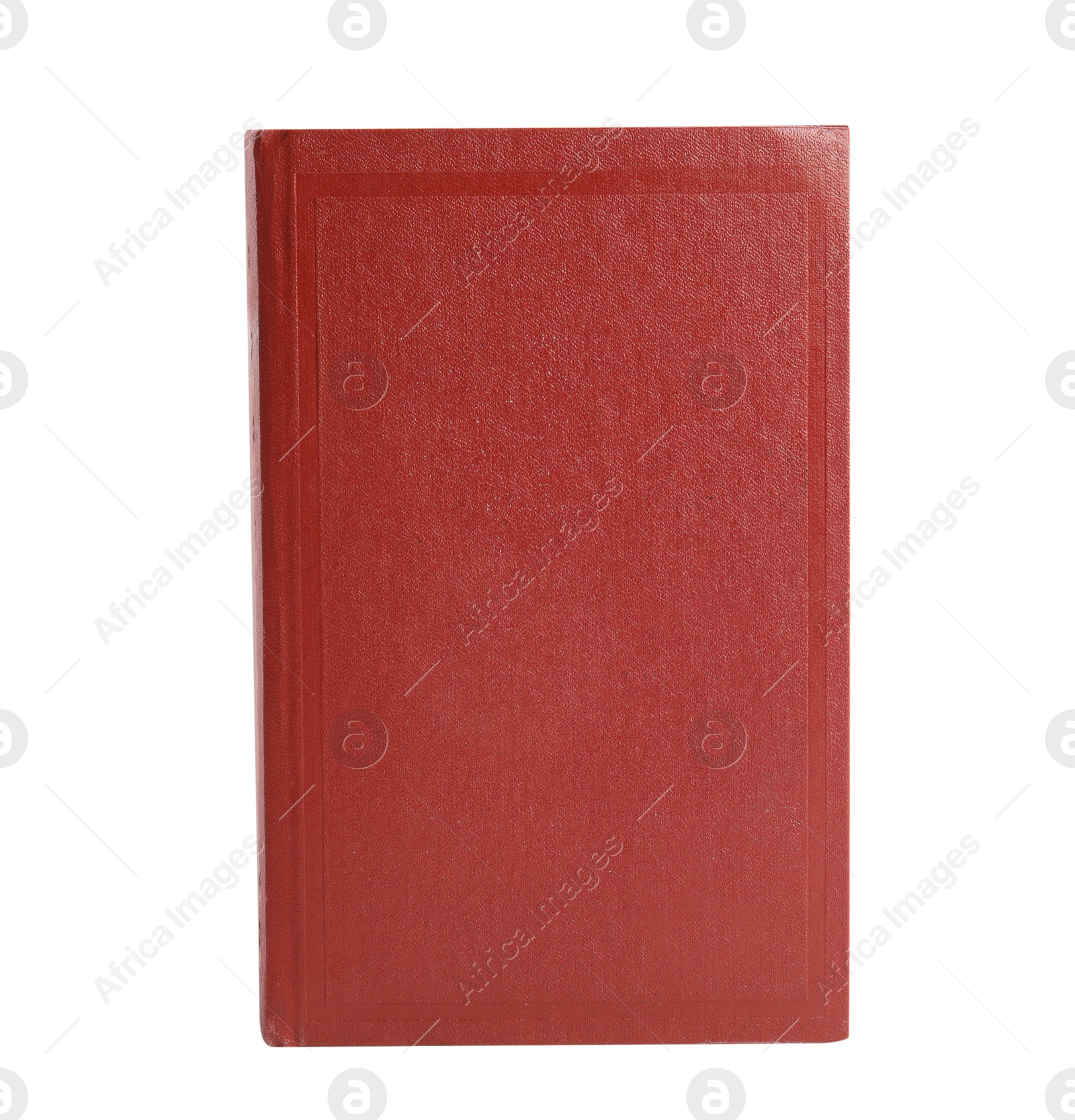 Photo of Book with hard cover isolated on white