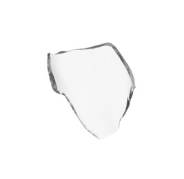 Photo of Piece of broken glass isolated on white