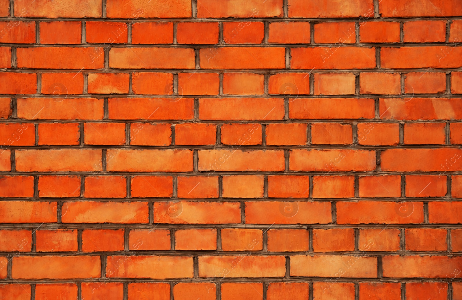 Image of Texture of orange brick wall as background