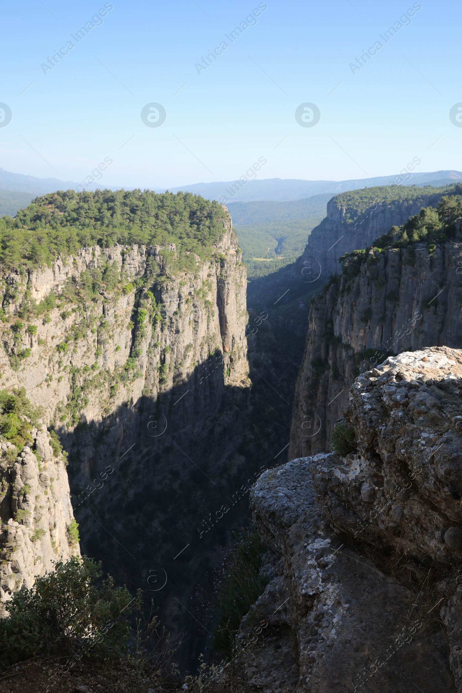 Photo of Beautiful landscape with canyon on sunny day