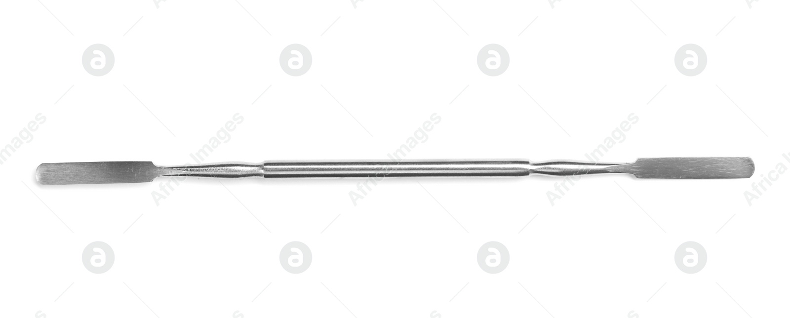 Photo of Dental instrument on white background, top view. Medical tool