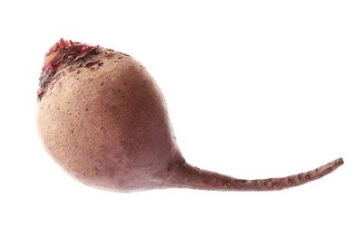 Photo of Whole fresh red beet on white background