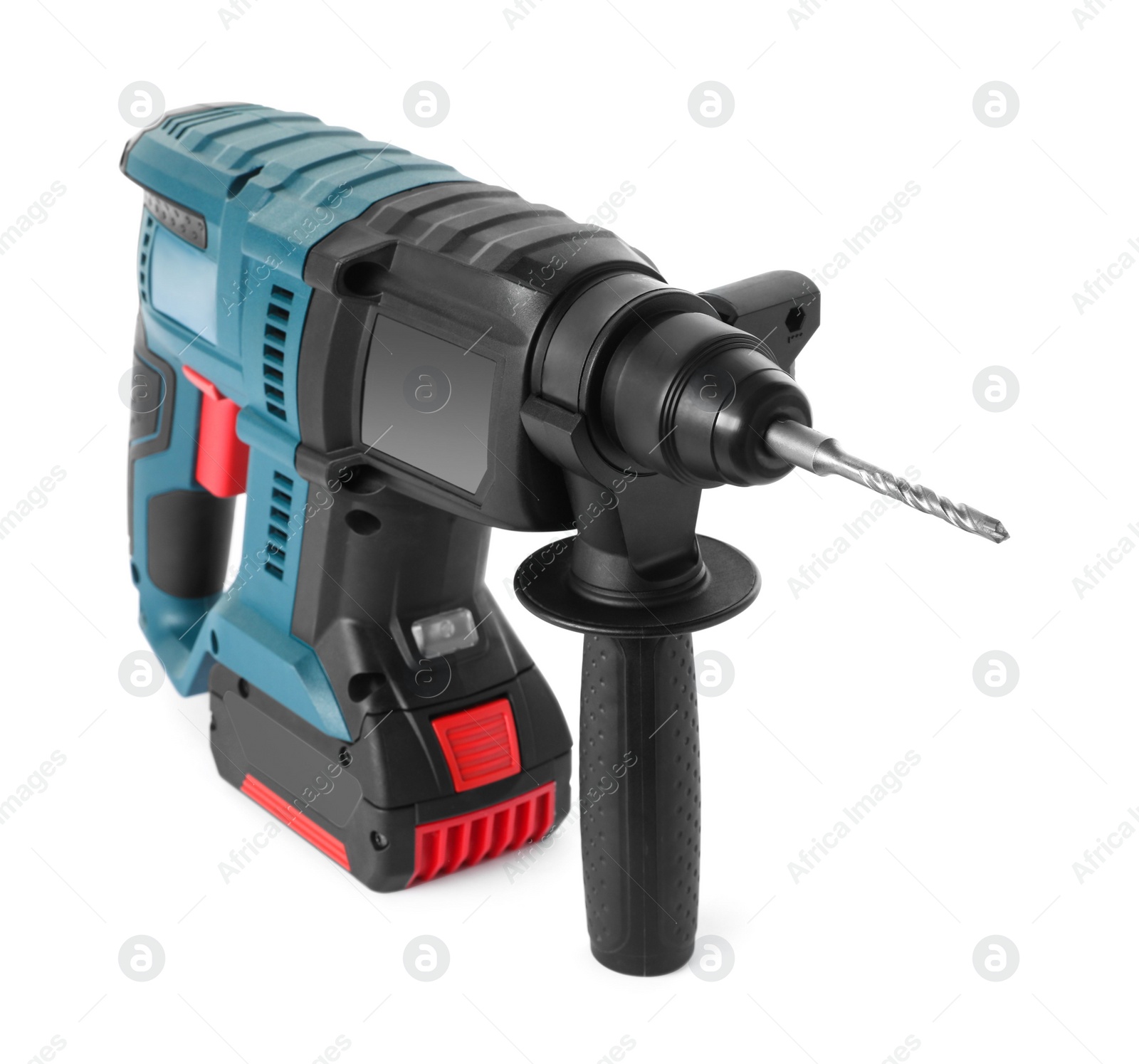 Photo of Modern electric power drill isolated on white