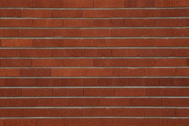 Texture of red brick wall as background