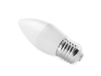 Photo of Light bulb on white background. Electrician's equipment