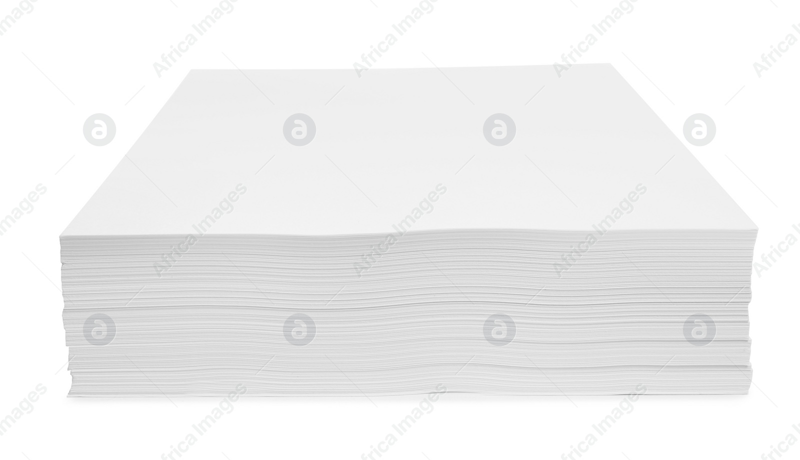 Photo of Stack of paper sheets isolated on white