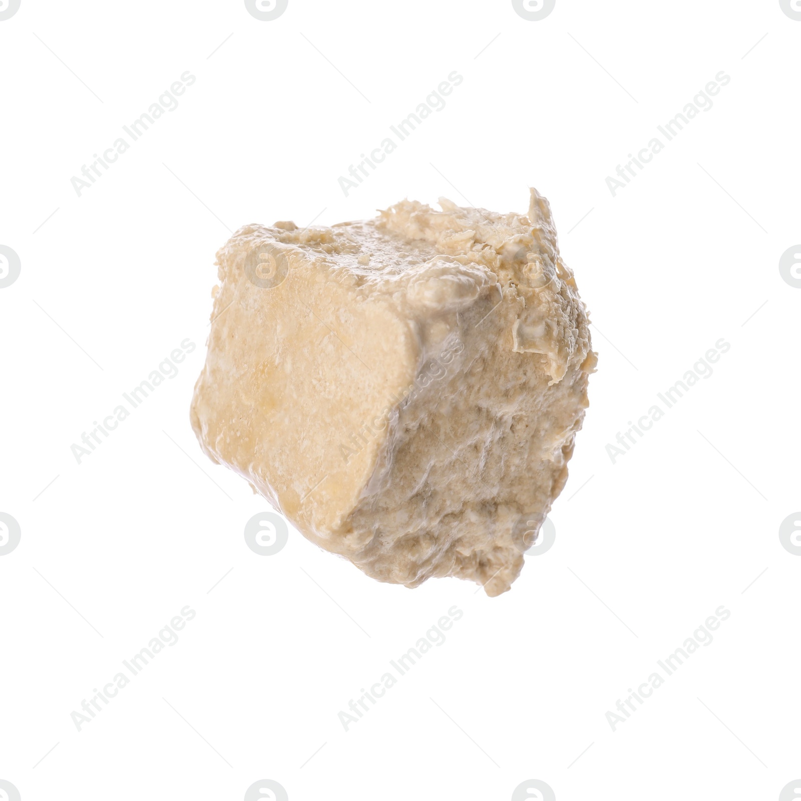 Photo of One piece of tasty halva isolated on white