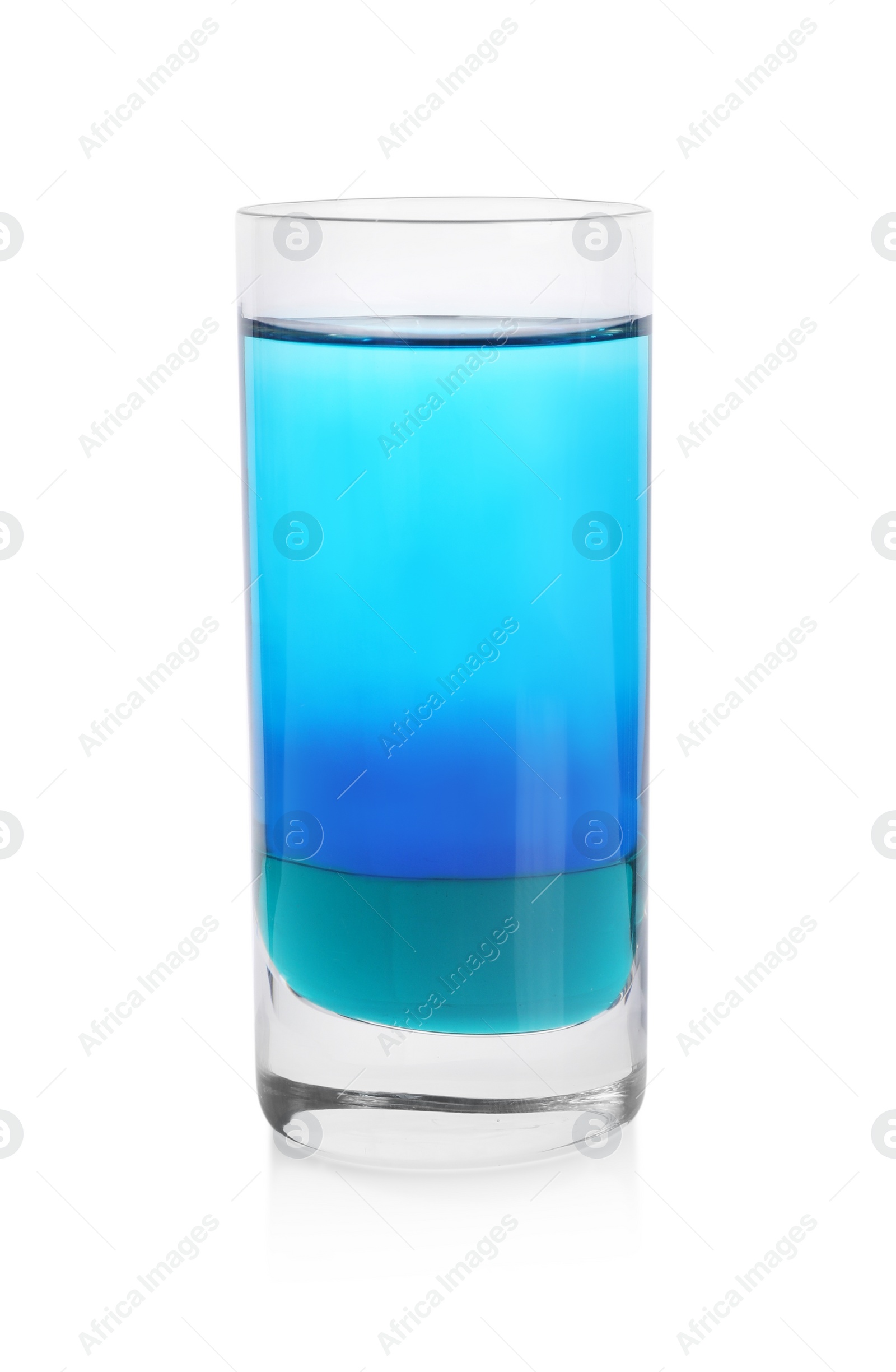 Photo of Shooter in shot glass isolated on white