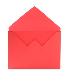 One red letter envelope on white background