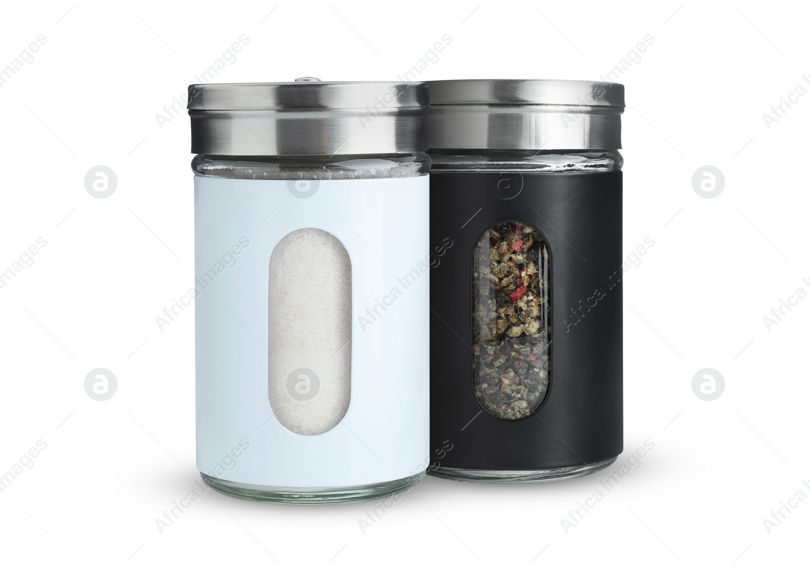 Image of Salt and pepper shakers isolated on white