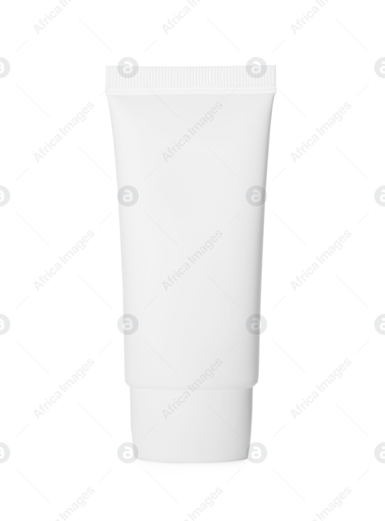 Photo of Blank tube of cosmetic product isolated on white