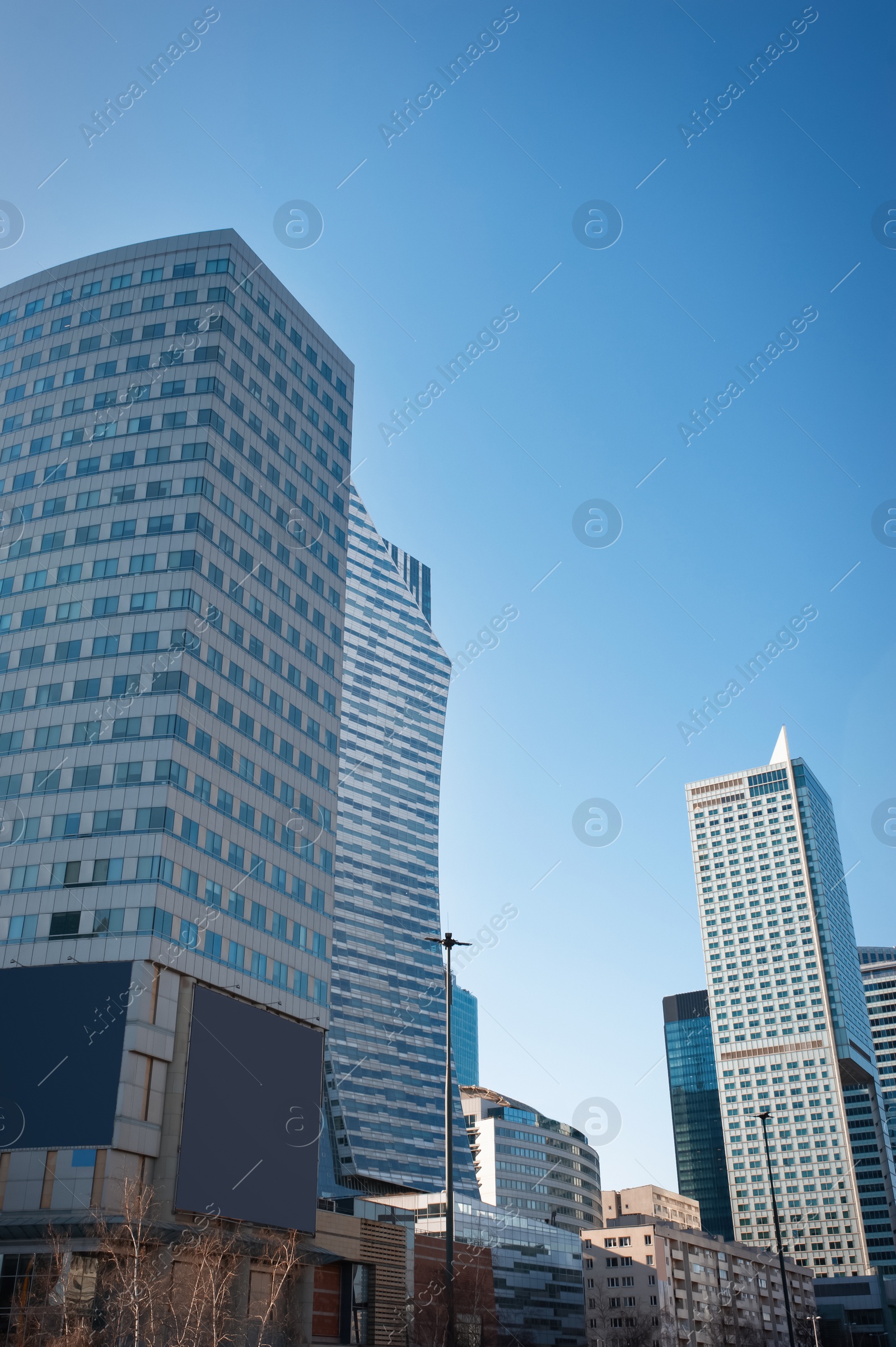 Photo of Beautiful view of modern buildings on sunny day