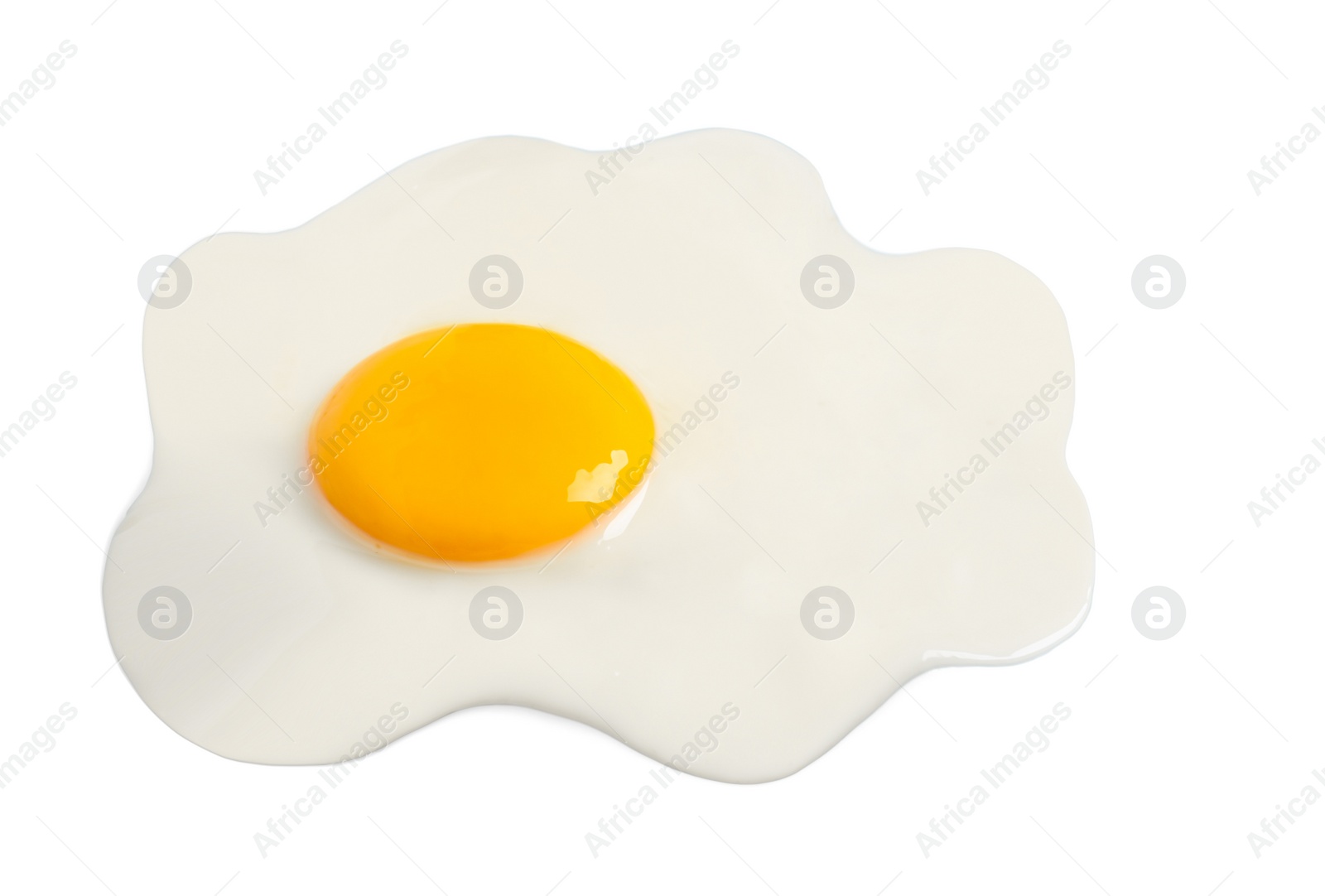 Image of Tasty fried chicken egg isolated on white