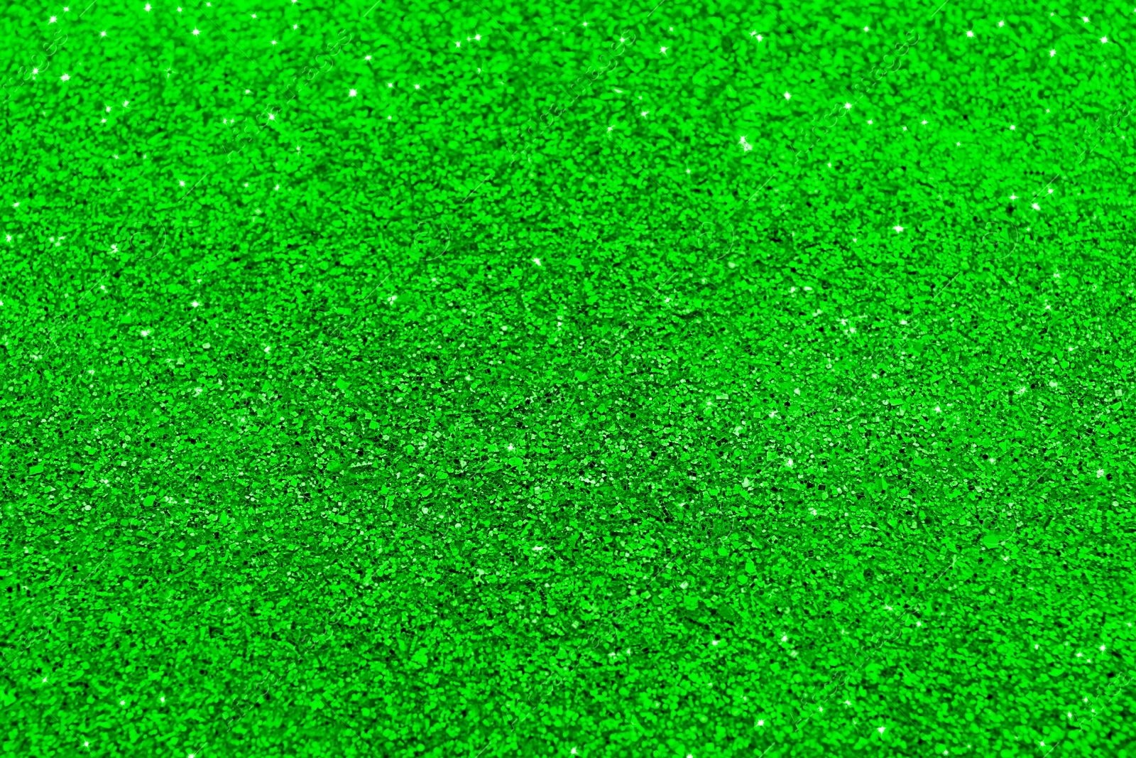 Image of St. Patrick day. Green glitter as background