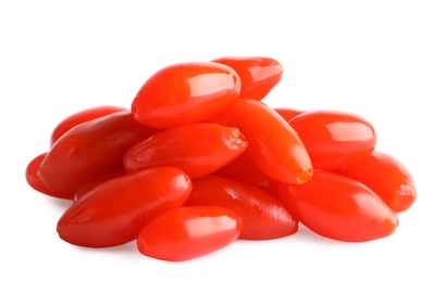 Photo of Fresh ripe goji berries on white background