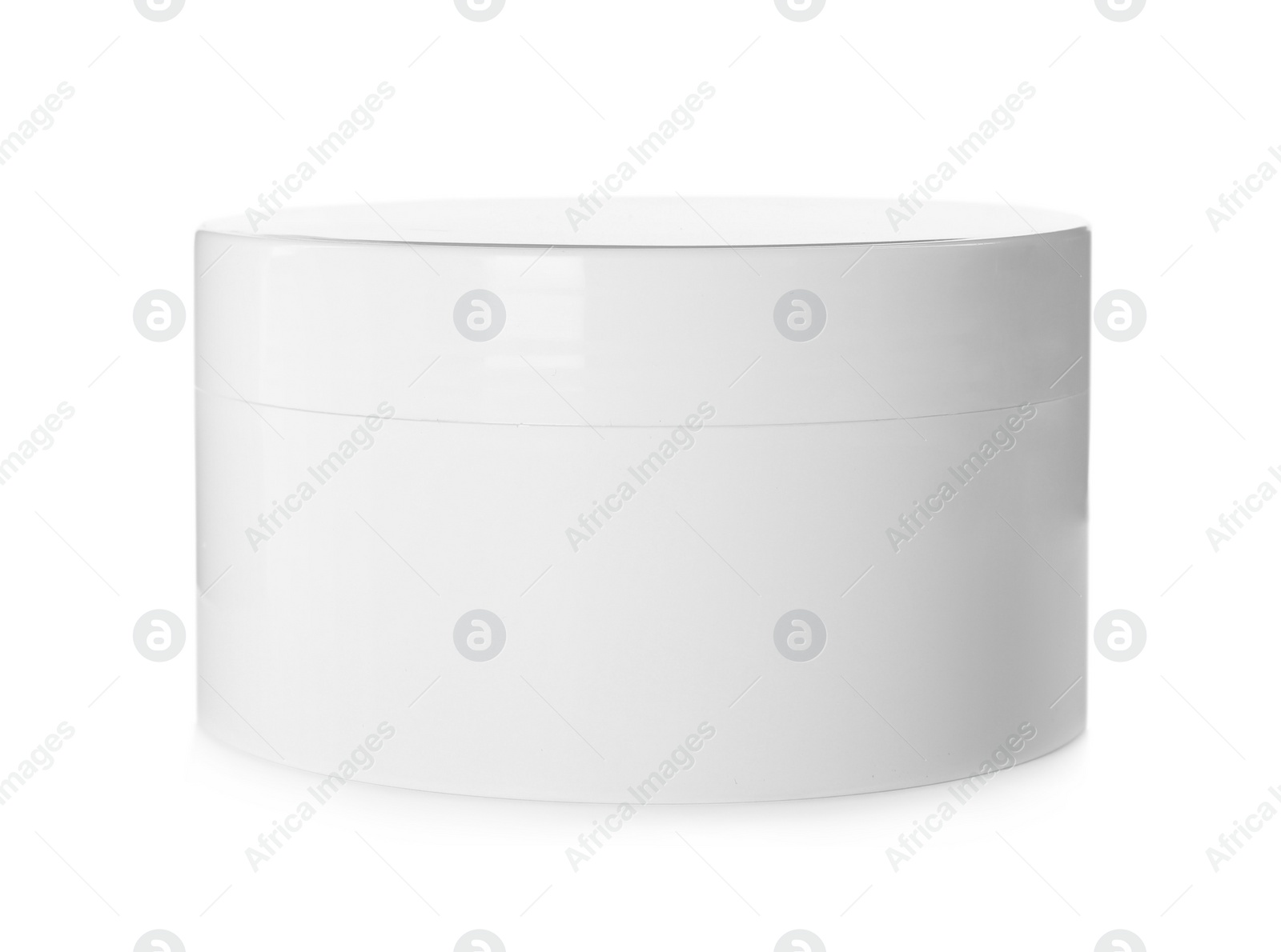 Photo of Blank jar of cosmetic product isolated on white