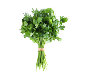 Bunch of fresh green parsley isolated on white