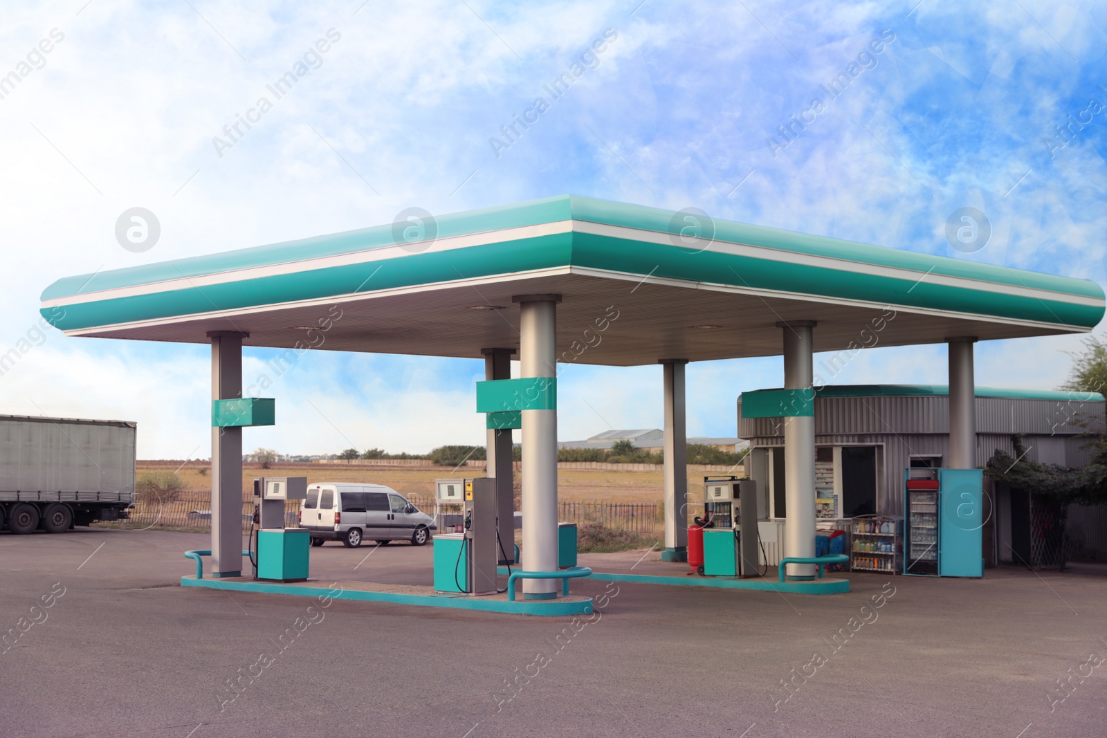 Photo of Modern gas station outdoors on sunny day