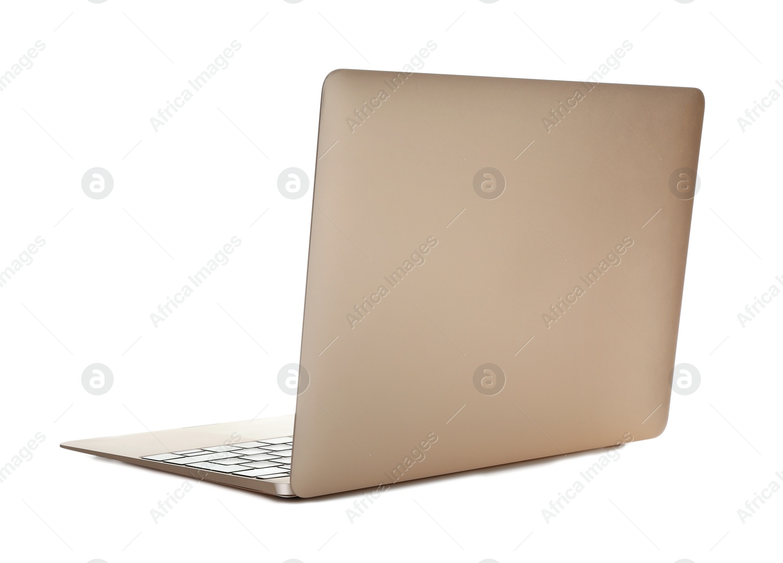 Photo of Laptop on white background. Modern technology