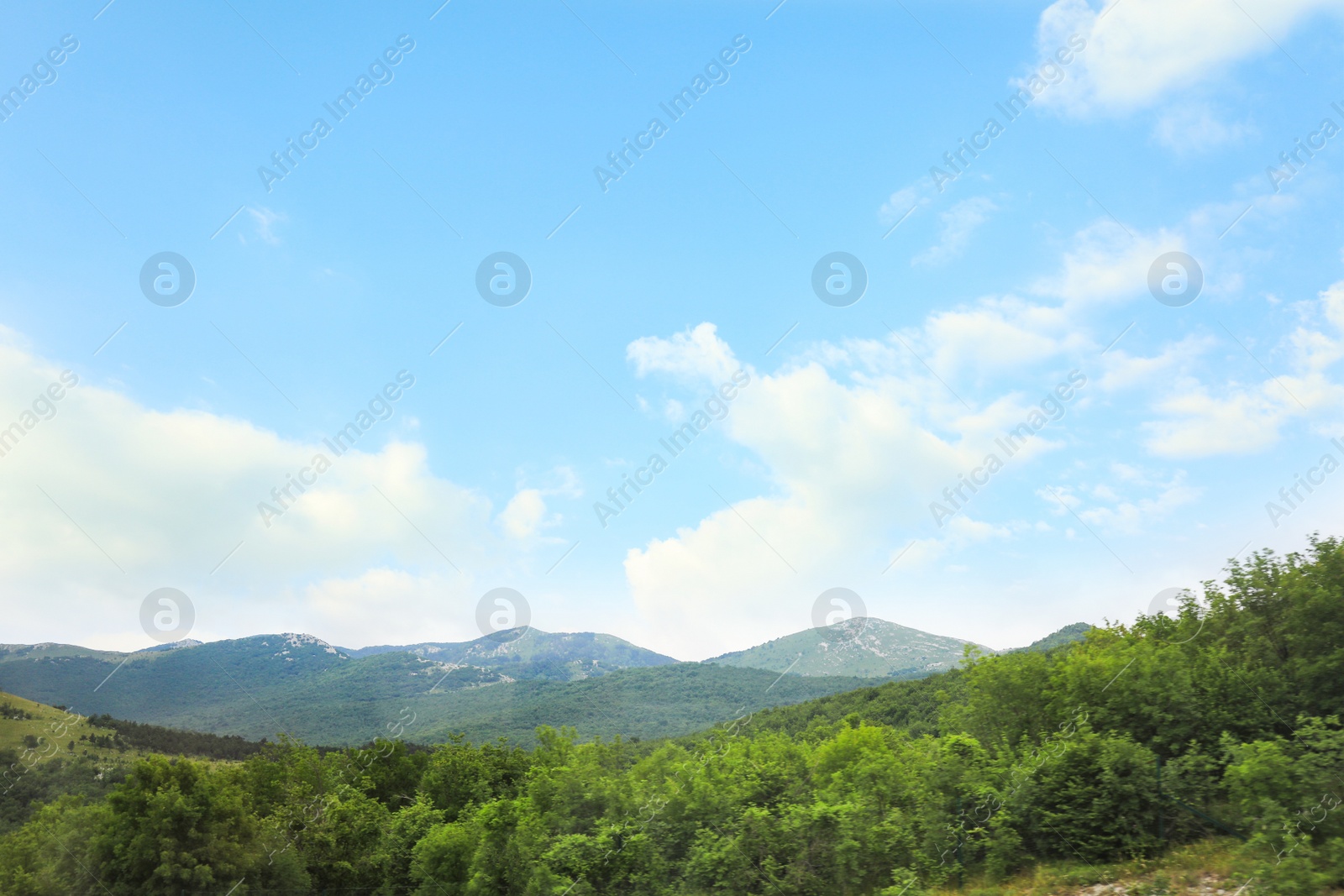 Photo of Picturesque view of beautiful mountains on sunny day