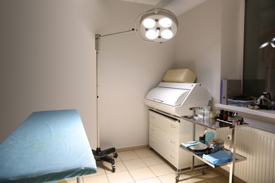 Photo of Interior of surgery room in modern clinic