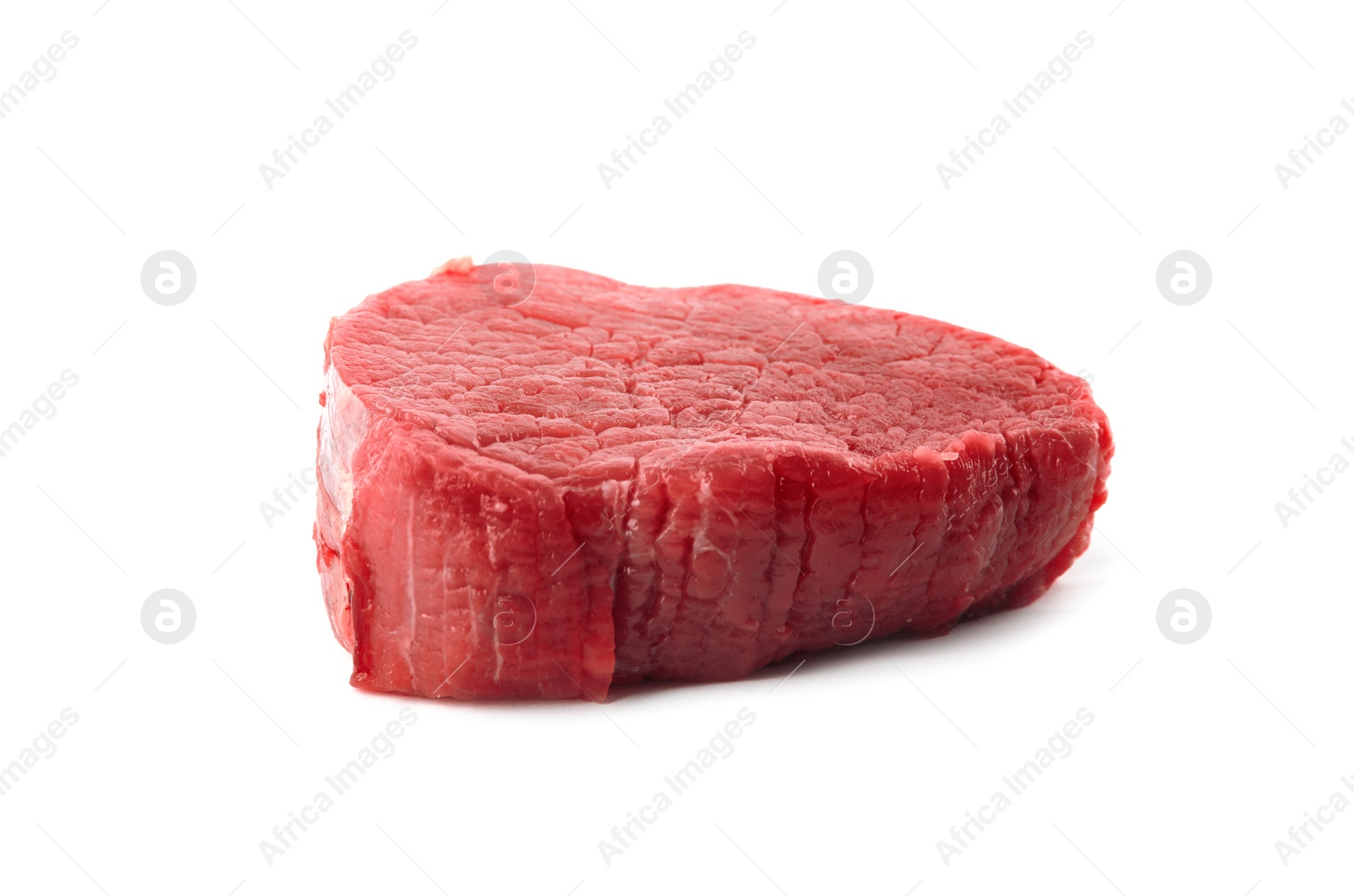 Photo of Fresh raw beef cut isolated on white