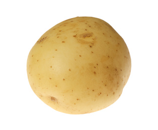 Photo of Fresh raw organic potato isolated on white