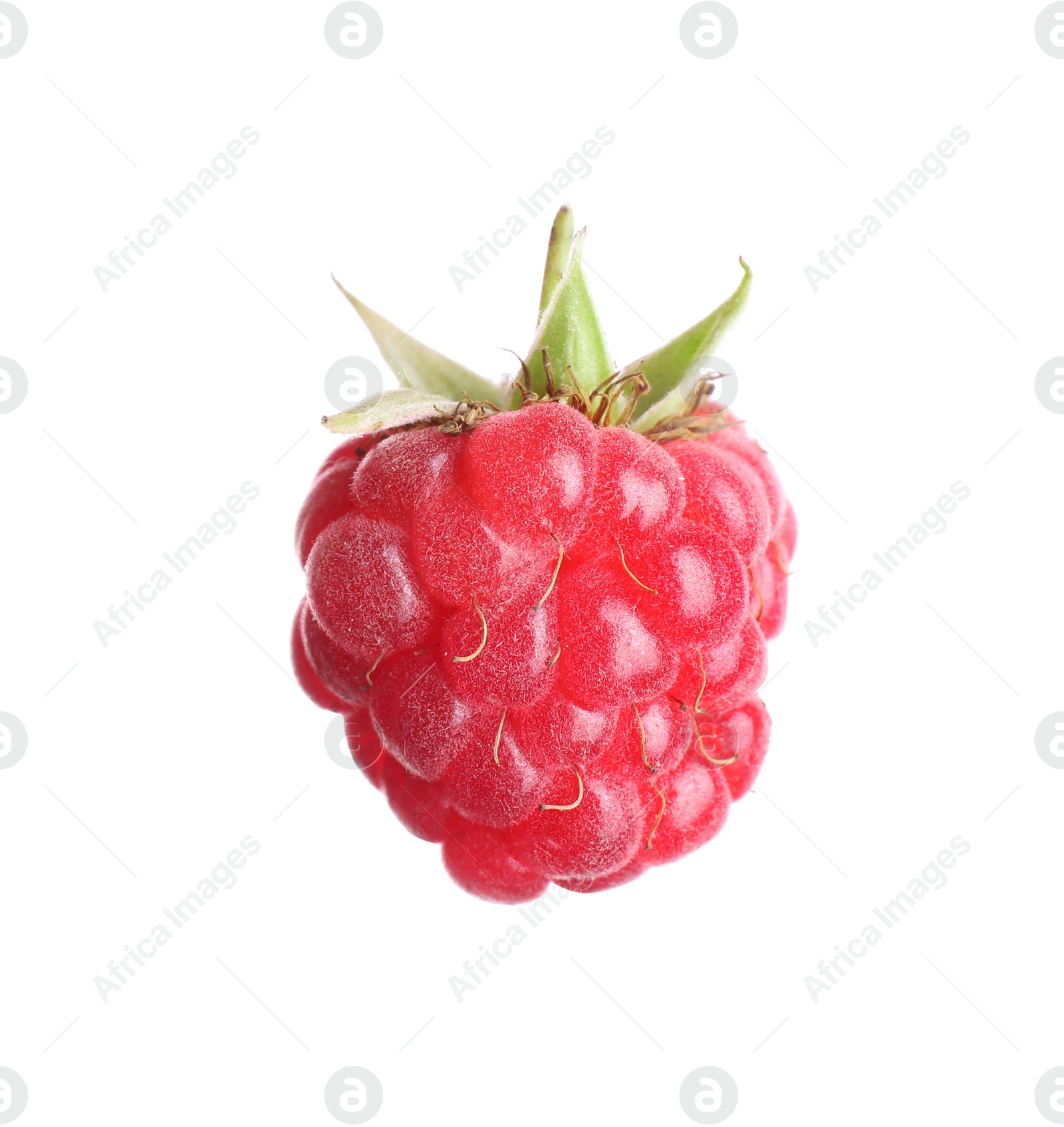 Photo of Delicious fresh ripe raspberry isolated on white