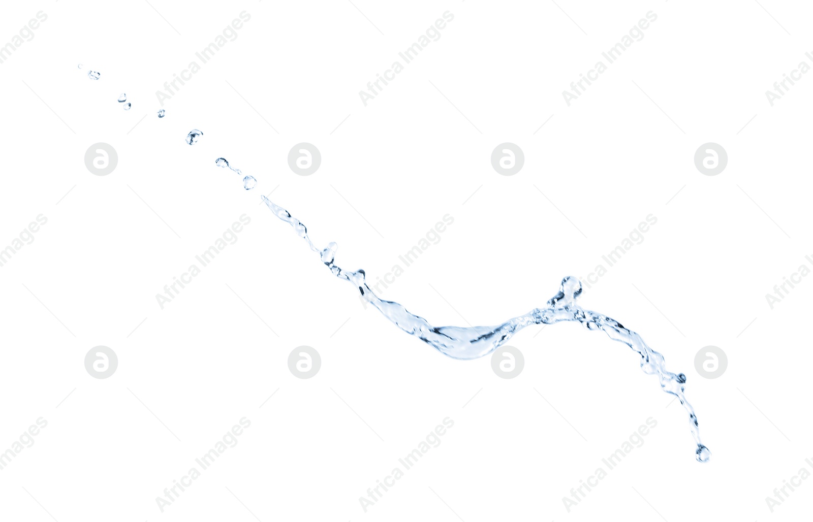 Photo of Beautiful clear water splash isolated on white