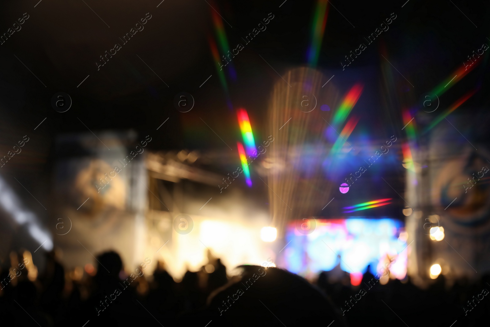 Photo of Blurred view of open air festival