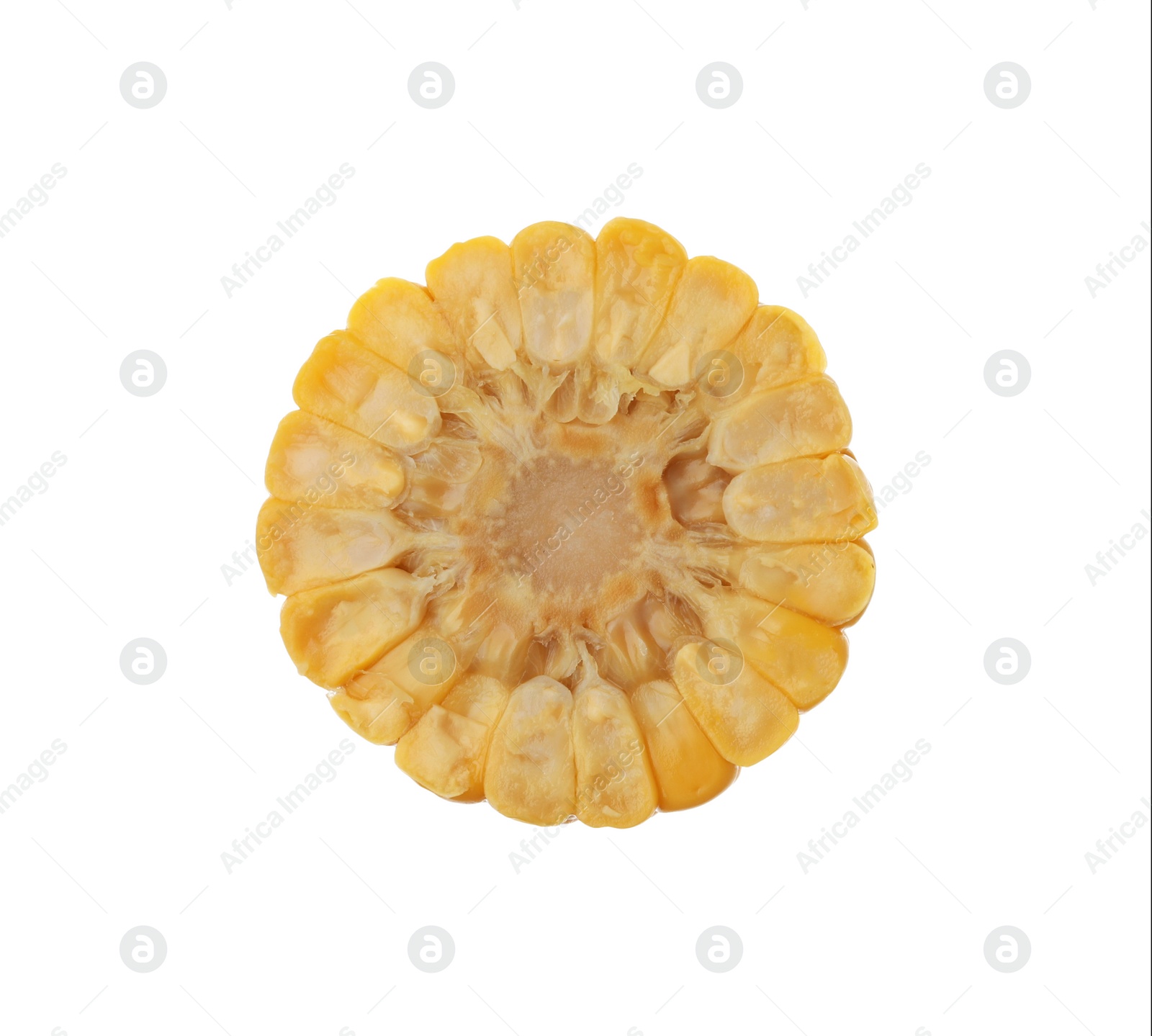 Photo of Piece of corn cob isolated on white