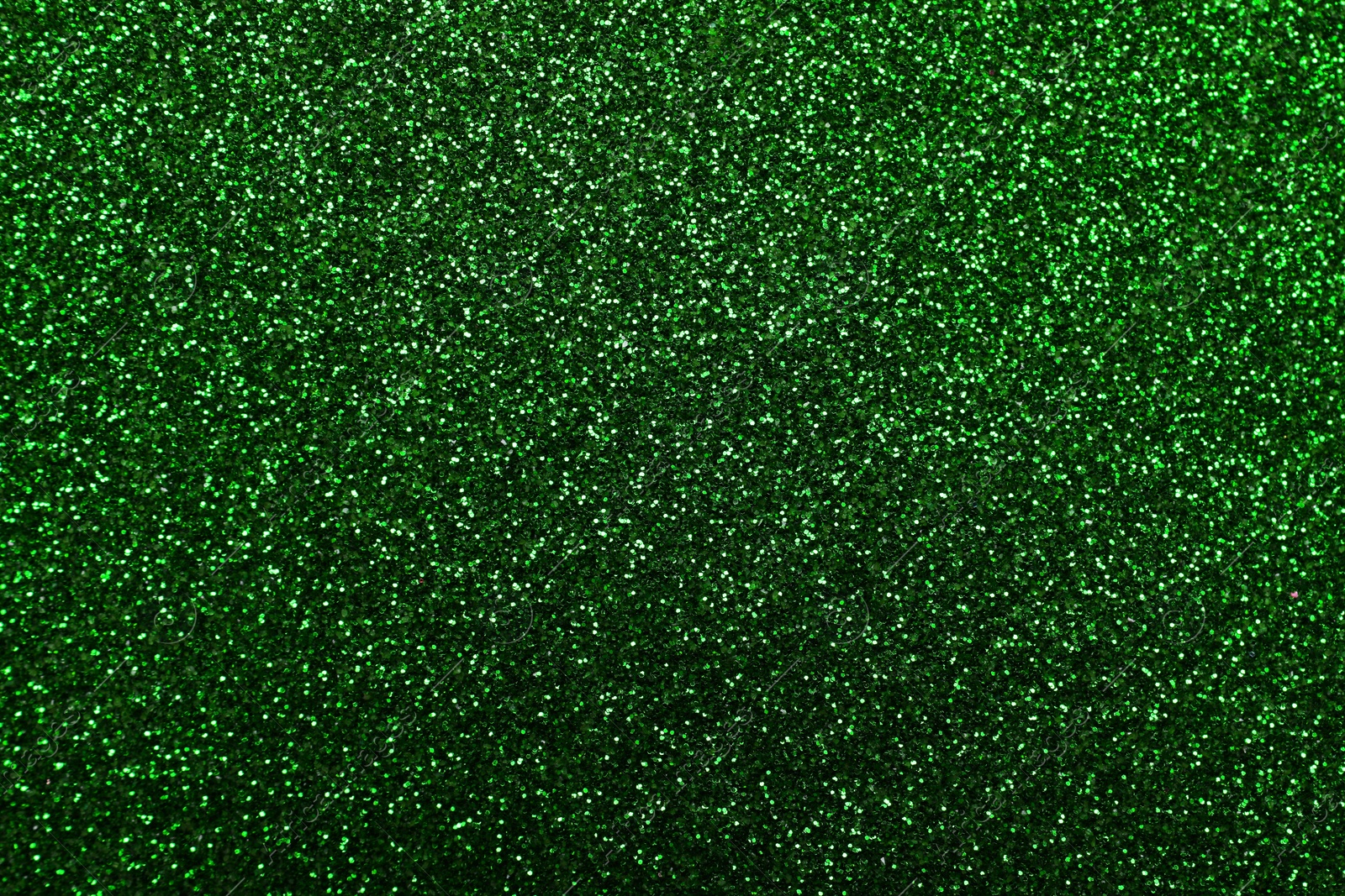 Image of St. Patrick day. Green glitter as background